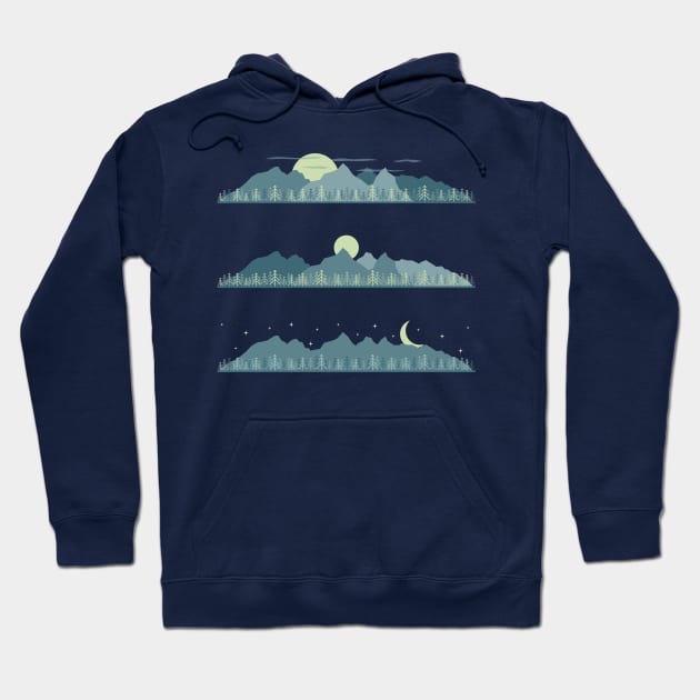 Mountain Day Arc Hoodie by footloosefabric